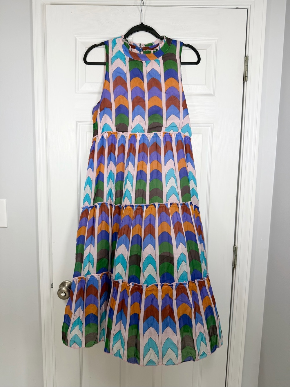 Oliphant Size S • Multicolor Sleeveless Midi Dress.